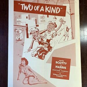 Two Of A Kind - Scooty And Harris (1955) US One Sheet Movie Poster LB - Black Film Archive