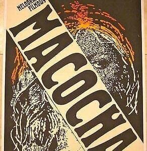 Vintage 1973 Polish Linen Backed Poster - Macocha - Great Bold Artwork