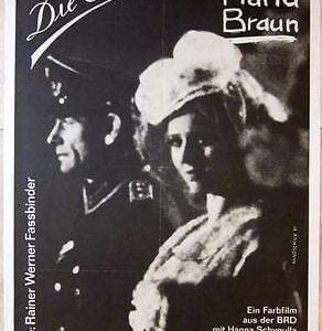 Vintage 1981 German Linen Backed Poster - The Marriage Of Maria Braun - Nice Art