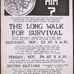 Vintage Anti War And Protest Poster - Remember Him? The Long Walk For Survival!!