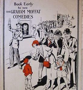 Vintage C1910 English Stage Play Poster -graham Moffat Comedies- Chas Willis Art