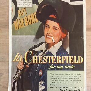 WW2 Chesterfield Cigarettes (1943) US Advertisement