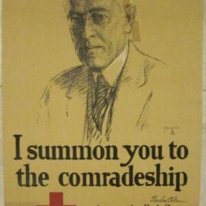 WWI Red Cross Poster-i Summon You To The Comradeship-w. Wilson!