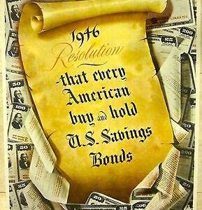 WWII Super Cool New Years Resolution Poster 1946 - Great Art!