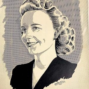 Walter King Original Illustration - Margaret Sullivan (1943) US 10' x 14" US Movie Art