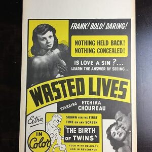 Wasted Lives (1923) US Window Card Movie Poster