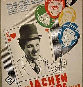 When Comedy Was King - Orig 1960 German Poster- Chaplin W/Balloons Of Comedians!