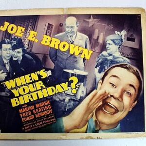 When's Your Birthday? (david L. Loew Productions, 1937) Lobby Card