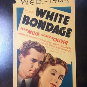 White Bondage - Jean Muir (1937) 8" x 14" US Mini Window Card Movie Poster