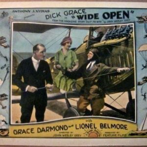 Wide Open '27 LC Spectacular Daredevil Aviation Airplane Parachute Border Art!