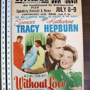 Without Love (1945) US Movie Window Card
