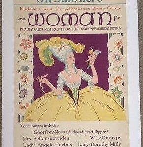Woman - 1925 Magazine LB Advertising Poster - Rare Rilette Art!