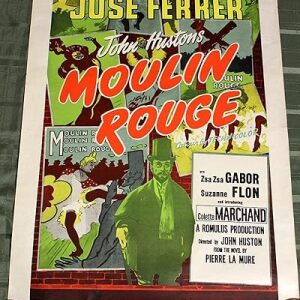 Zsa Zsa Gabor"Moulin Rouge" (England,1952) 27" x 40" Movie Poster